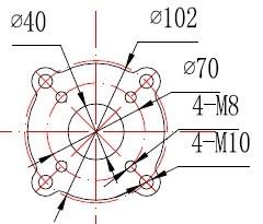 PSQ角行程執(zhí)行機構安裝尺寸