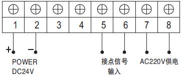 接點(diǎn)信號(hào)輸入音響報(bào)警器接線圖
