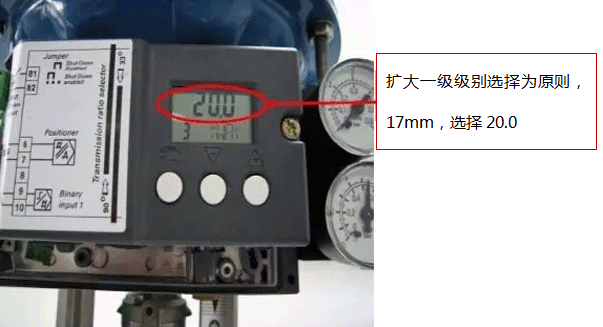 SIPART PS2定位器擴(kuò)大一級(jí)別選擇行程