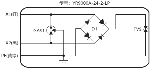 二線制現(xiàn)場儀表用信號電涌保護器原理圖